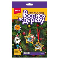 Роспись по дереву.Ёлочная игрушка "Звезды"