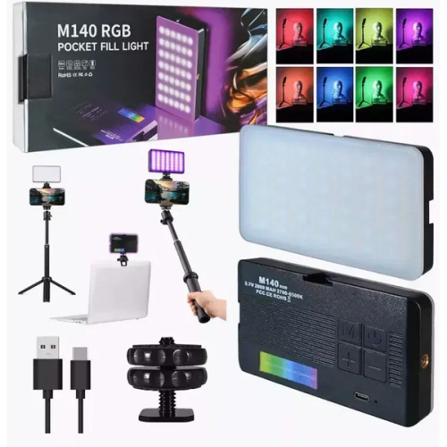 Компактный видеосвет M140 RGB
 фото в интернет-магазине Glasker фото 2