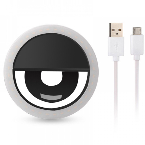 Световое кольцо для селфи с USB фото в интернет-магазине Glasker