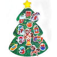 Игрушка развивающая новогодняя «Веселые липучки. Веселая лошадка»