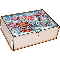 Шкатулка Новогодние мотивы, 1000г