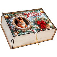 Шкатулка Новогодние мотивы, 500г