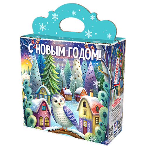 Коробка завиток "Чудесные домики", 600г
