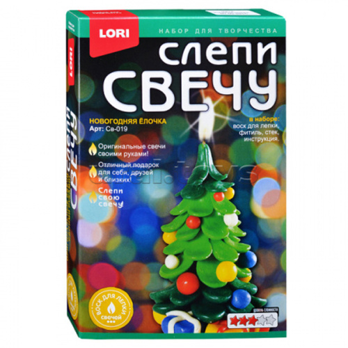 Слепи свечу "Новогодняя ёлочка" фото в интернет-магазине Glasker